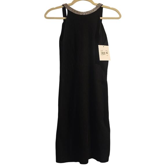 Endless Rose Black Halter Dress with Rhinestone Accents - Picture 1 of 2